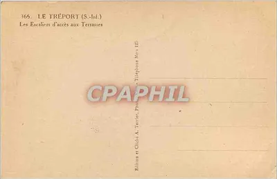 Le Tréport (S.-Inf.) — Schody prowadzące na tarasy — A. Terrier — Rewers