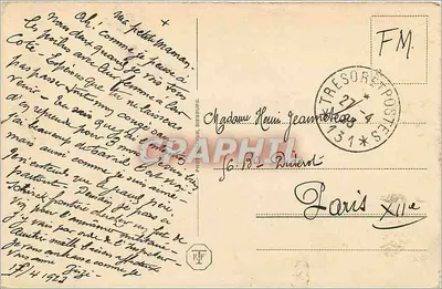 Boppard — widok rzeki Rhyn z parowcem — wydawca nieznany — Rewers