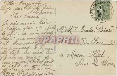 Dieppe — La Plage, le Falaise e l'Estacade — n°31 — Verso