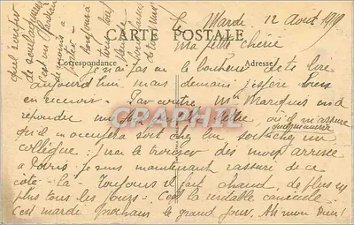 Lyon - Vue générale prise de Fourvière — B. F. n°47 — Verso