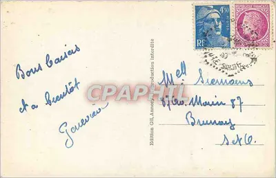 Glacier Mont-Blanc — Widok ogólny — Wydawnictwo GIL, Annecy — Rewers