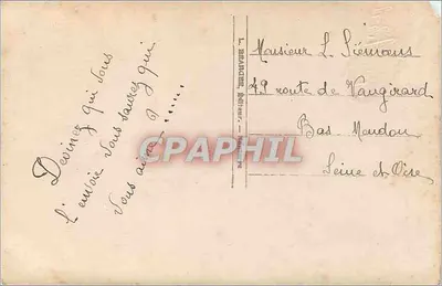 Mulher segurando um cesto de flores — 1º de Abril — editor L. BÉRARDIER, Nîmes — Verso