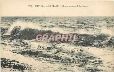 Châtelaillyon-Plage — Grande onda no Brise Lame — n° 9072