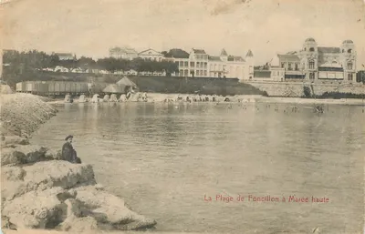 A Praia de Foncillon com Maré Alta — vista da Grande Conche —