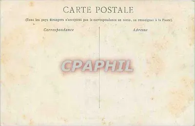 Marseille — Pałac Longchamp — widok ogrodu i fontanny — Rewers