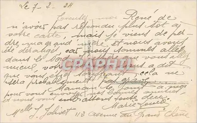Lilas in een gele kar — uitgave Paris 833 — Achterkant
