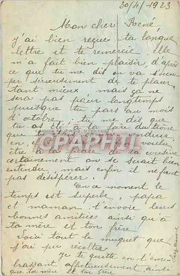 Bukiet muguetu — Porte Bonheur — wydawca anonimowy n°4379 — Rewers