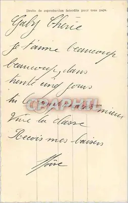 Ik zal je altijd liefhebben — liefdespaar aan de rand van een vijver — PC Paris n°3971 — Achterkant