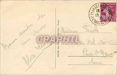 Royan - La concha de Foncillon a través de los árboles — Edición de las Nuevas Galerías, n°402 — Reverso