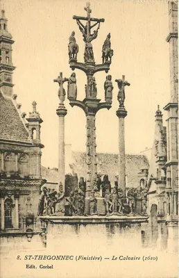 ST-THEGONNEC (Finistère) — Le Calvaire (1610) — Edit. Corbel