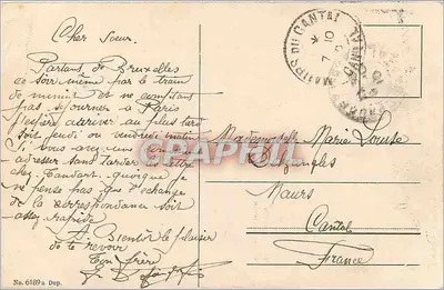 Manneken-Pis w Brukseli — w pełnej mundurze — Wystawa belgijska 1910 — Rewers