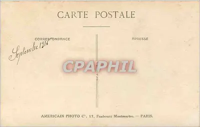 Ragazzo giovane in abito — studio — Americain Photo C°, 17, Faubourg Montmartre, Parigi — Verso