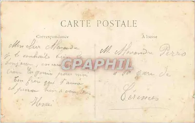 Albert — Aspect d'un quartier détruit — A Guerra 1914-15, L.C.H. Paris, n°297 — Verso