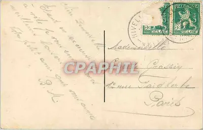 Nivelles, Kolegiata św. Gertrudy — Widok przedpokoju, wydawca E. Desaix, Bruksela, nr 11 — Rewers