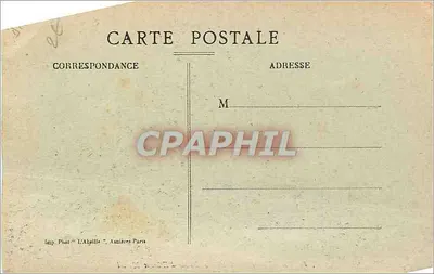 PARIS — Hotel de Ville e Estátua de Étienne-Marcel — Imp. Phot. 'L'Alhaille', Asnières — Verso