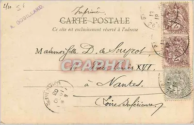 Paryż - Stare Montmartre - Kalwaria — A. Gobillard, Paryż — Rewers
