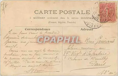 Paris — Hôtel des Monnaies — L. J. & Cie, édit., Angoulême-Paris — Verso