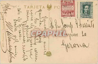 M. de Ripoll — Claustre. Detalhe de capitéis primitivos — editor Thomas — Verso