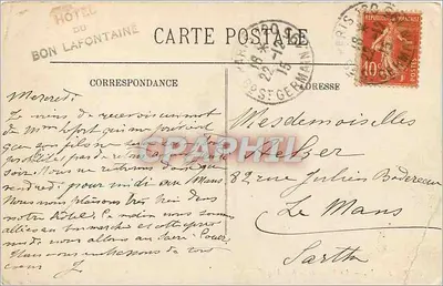 PARYŻ — Plac Republiki — LL. — 1929 — Rewers