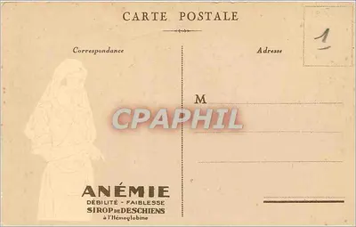 Paryż — Panthéon — Ofiarowana przez Hémoglobine Deschiens — Rewers