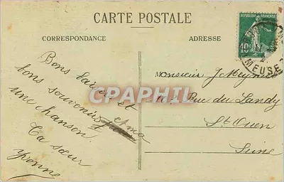 Verdun — Une Tranchée au Ravin de la Mort — éditeur non identifié — Rewers