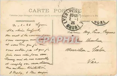 Ołtarz kościoła w Ainay — Lyon — A. Michel, wydawca, 30 bis, Lyon — Rewers