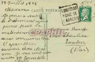 La Bourboule — Widok ogólny — La Banne d'Ordenche (wys. 1517 m.) i Puy Gros (wys. 1482 m.) — Piekne krajobrazy Auvergne — n° 3006 — Rewers