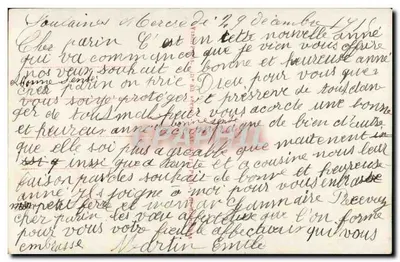 Criança com buquês — Boa Ano — Furia, n° 455/4 — Verso