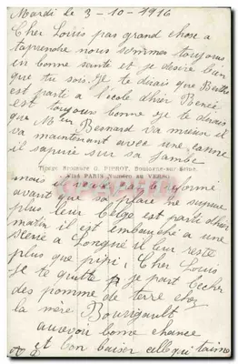 O Soldado em Licença — Editor E.M. n°183 — Verso