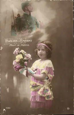 Flores de Criança — Para a Pátria — série 1123, editor M.