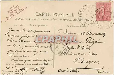 Nîmes - A Maison Carrée — Fototipia J. Navatel, 6 Rue Pradier, Nîmes — Verso