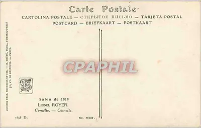 Cornélie — Salão de 1918 — Lionel Royer, Paris — Verso