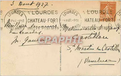 Lourdes — Bazylika i Gave — LL n°235 — Rewers
