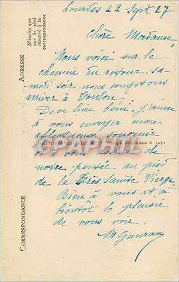 Lourdes — L'Esplande et la Basilique. Vues du Château-Fort — LL, n° 209 — Verso