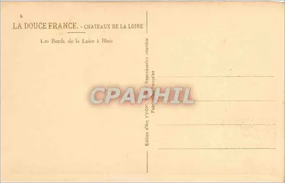 Die Ufer der Loire in Blois — Édition d'Art YVON — Rückseite