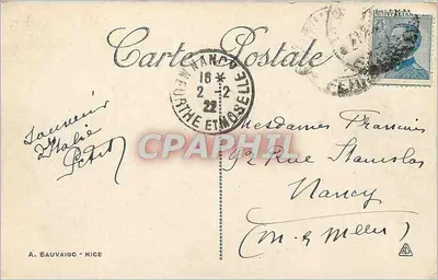 Menton. Most St-Louis — widok mostu skalnego między skałami — ND. Fot. nr 220 — Rewers