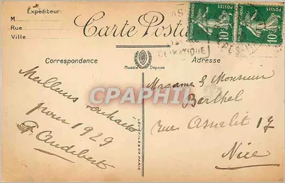 Grasse — Publiczny ogród — LL. — n°86 — Rewers