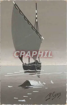 Bateau à voile — mer calme — P. Guy