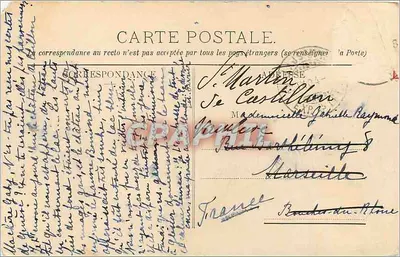 Chillon widziany z jeziora — Wydawnictwo Burgy, lit. Saint-Imier, nr 2769 — Rewers