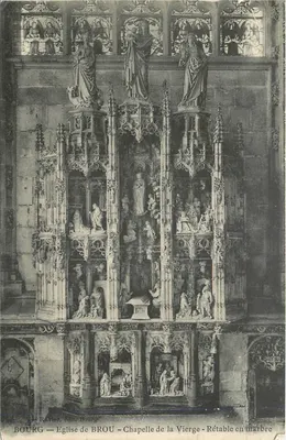 Bourg — Igreja de Brou - Capela da Virgem - Retábulo em mármore