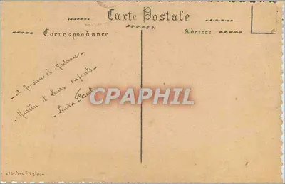 Bazylika Świętego Serca Panny Maryi — widok nocny — Ville Evrards, pierwszy kwartał, sierpień 1914 — Rewers