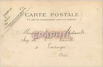 Paris — A cascata do Bois de Boulogne — P.P.C. Paris — Verso