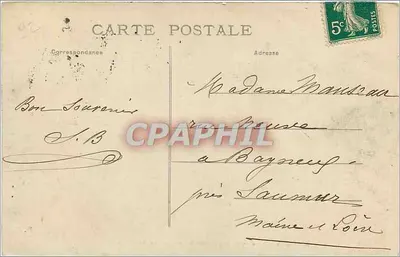 Paris — Bois de Boulogne — O Belvédère, a Ponta da Ilha — Verso