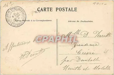 PARIS — A ALLE DA ACCACIAS — Editor não visível, número de série não legível — Verso