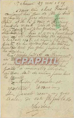 PARIS — Jardin du Luxembourg — M. J. n° 540 — Verso