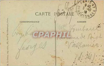 Parigi — La Basilica del Sacro Cuore e la Campana Savoia — E. Le Dolez, imp.édit., Parigi — Verso