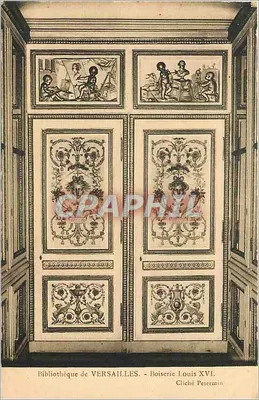 Biblioteca de VERSAILLES — Carpintaria Louis XVI — Cliché Petermin