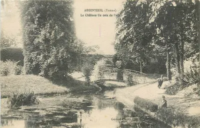 Argenteuil (Yonne) — O Castelo, um canto do parque — Edição Bourreceller, Tabar-a-Arge
