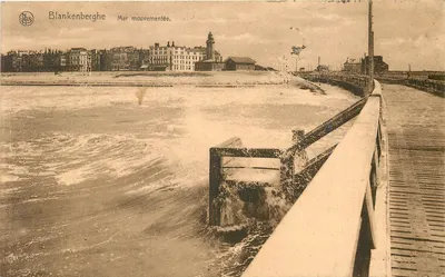 Blankenberge — Mar agitado — Em. Thill, série 10, n° 10