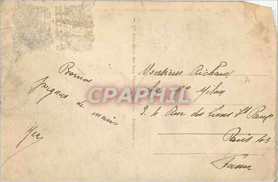 Algier - Plac Gubernatorski i Mezquita — Stara pocztówka n°197, wydawca Algéro — Rewers